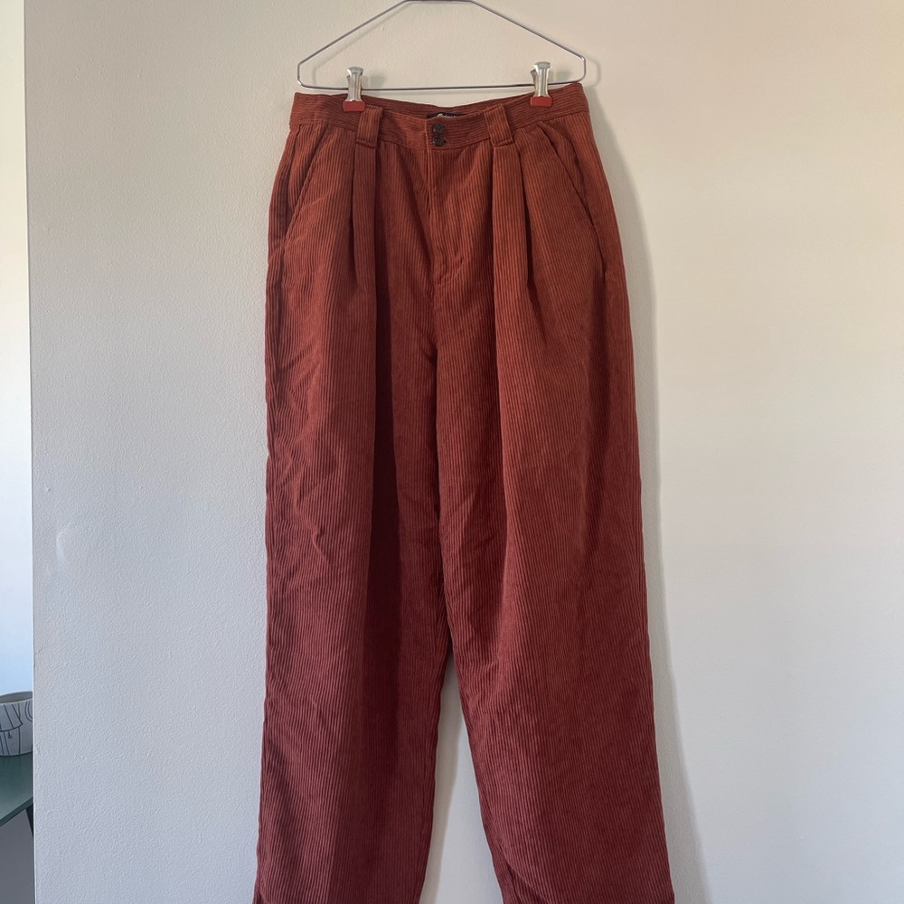 Madewell Women’s Size 10 Burnt Orange Tapered Corduroy Pants